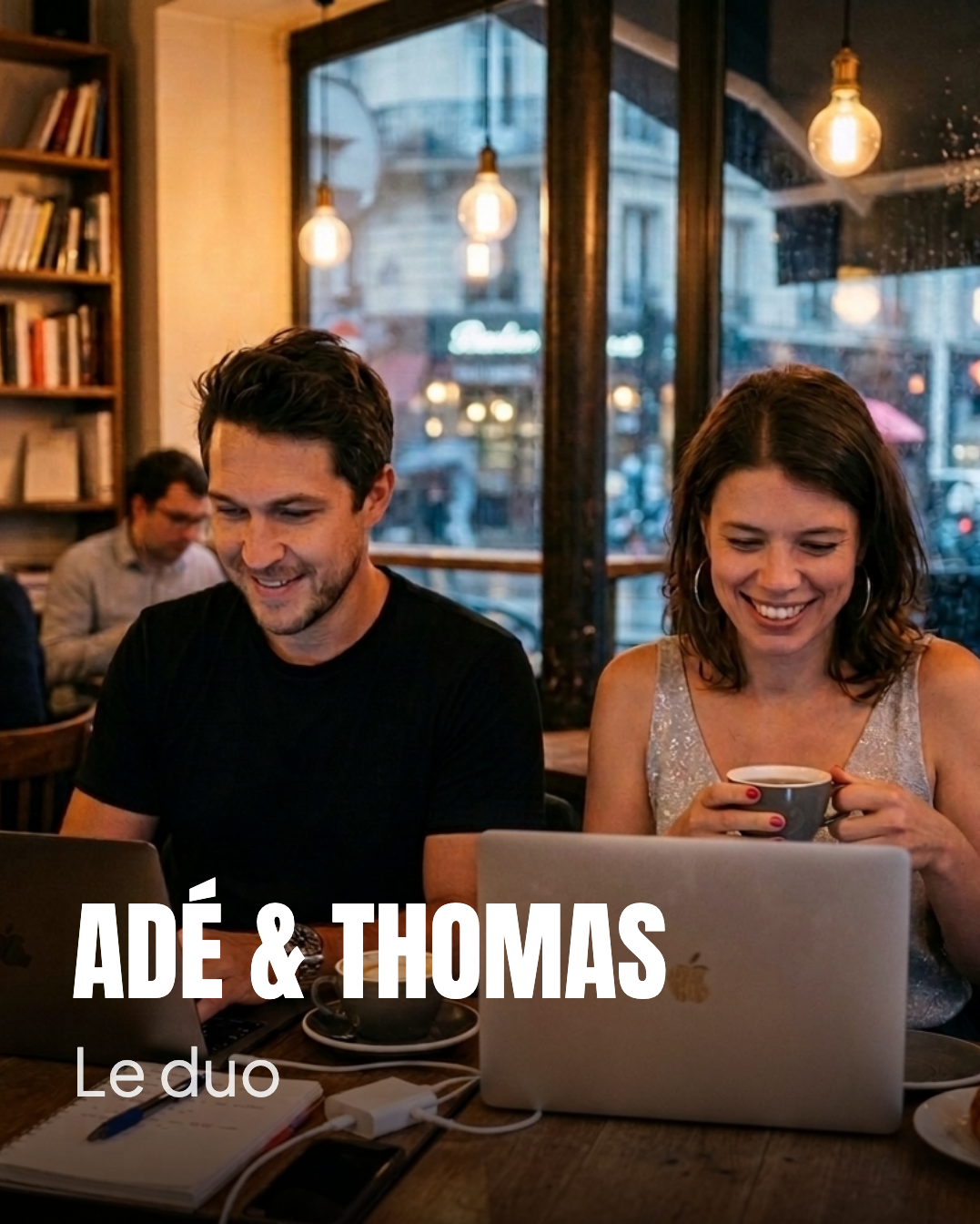 On travaille depuis des cafés, en déplacement, à Paris, Lyon, Grenoble, Marseill